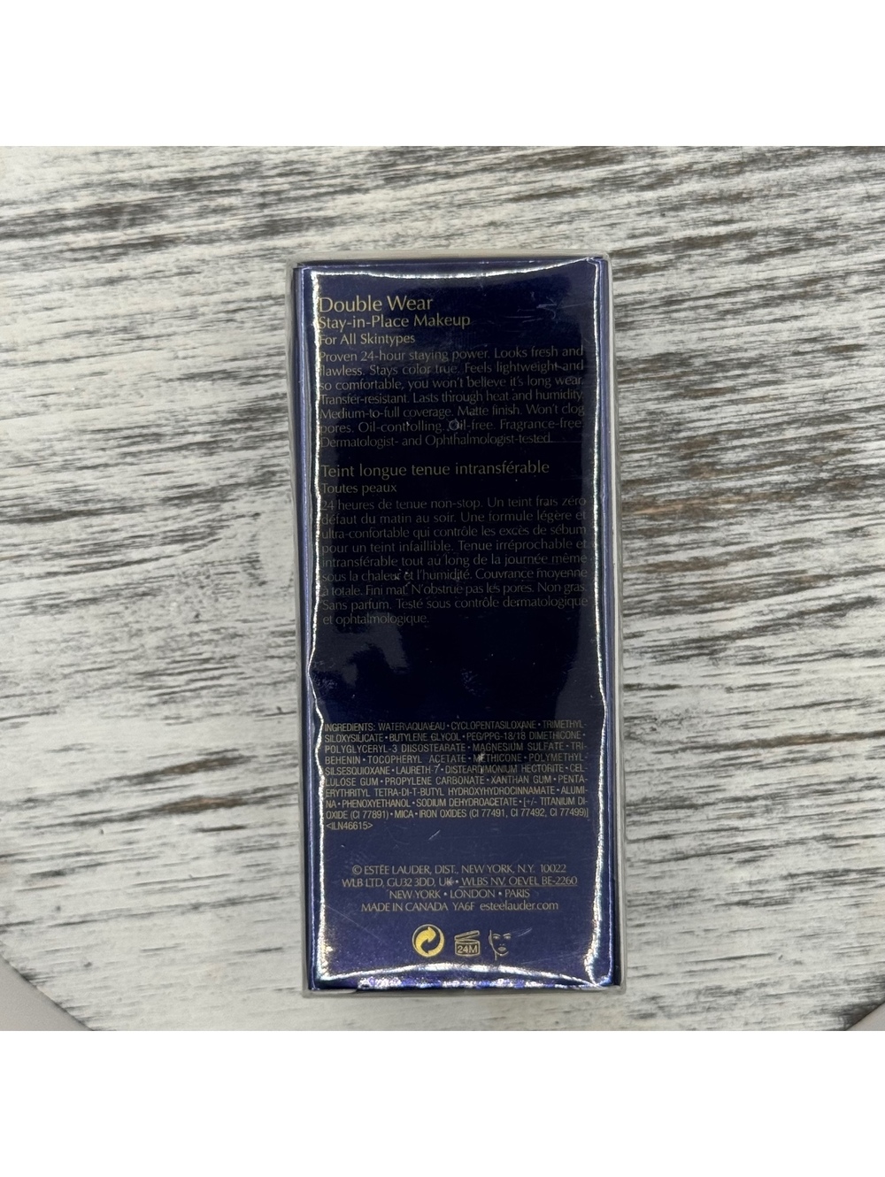 Estee Lauder Double Wear Foundation ORIGINAL FORMULA 1C0 SHELL 1 oz Sealed BNIB - Picture 3 of 4